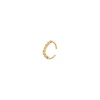 Orecchino Ear cuff mini cerchio segmentato Rania - Oro