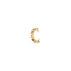 Orecchino Ear cuff mini cerchio multicolore Rania - Oro