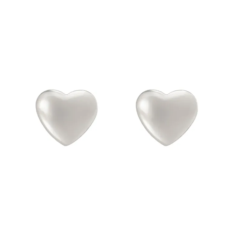 Piccoli orecchini a cuore Rania - Argento