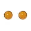 Piccoli orecchini con cabochon in cornice Chantal - Rosso
